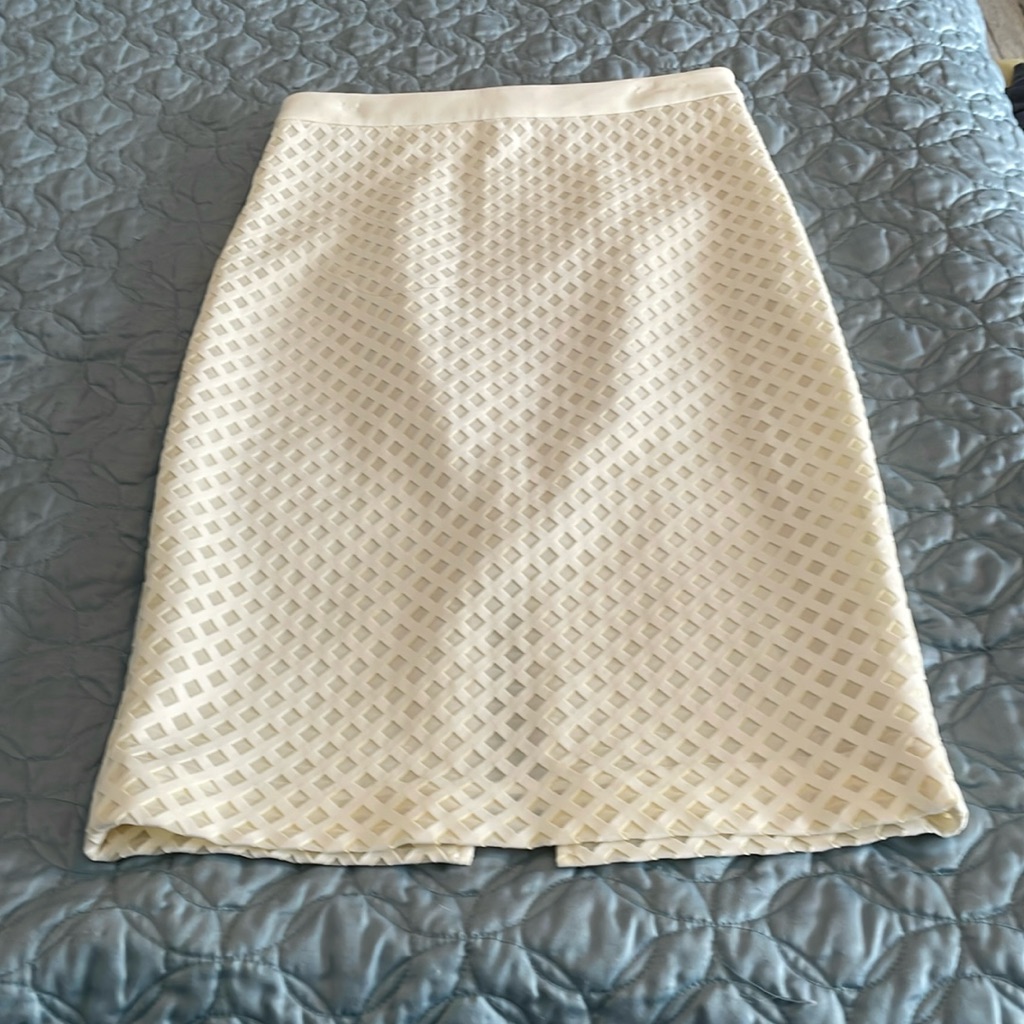Elizabeth And James Creamed Colored Pencil Skirt Size 8